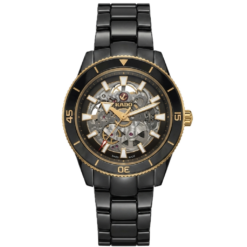 RADO CAPTAIN COOK SKELETON  - BLACK GOLD
