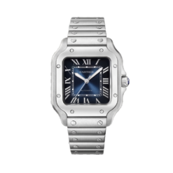 CARTIER SANTOS DE CARTIER WATCH SILVER BLUE