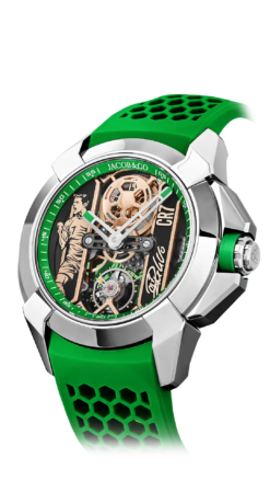JACOB & CO - CR7  STAINLESS STEEL - GREEN