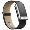 WHOOP LIFE MG - LEATHERLUXE STRAIGHT BLACK CREAM WITH TITANIUM
