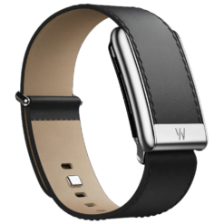 WHOOP LIFE MG - LEATHERLUXE STRAIGHT BLACK CREAM WITH TITANIUM
