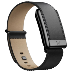 WHOOP LIFE MG -  LEATHERLUXE STRAIGHT BLACK/CREAM WITH BLACK TITANIUM